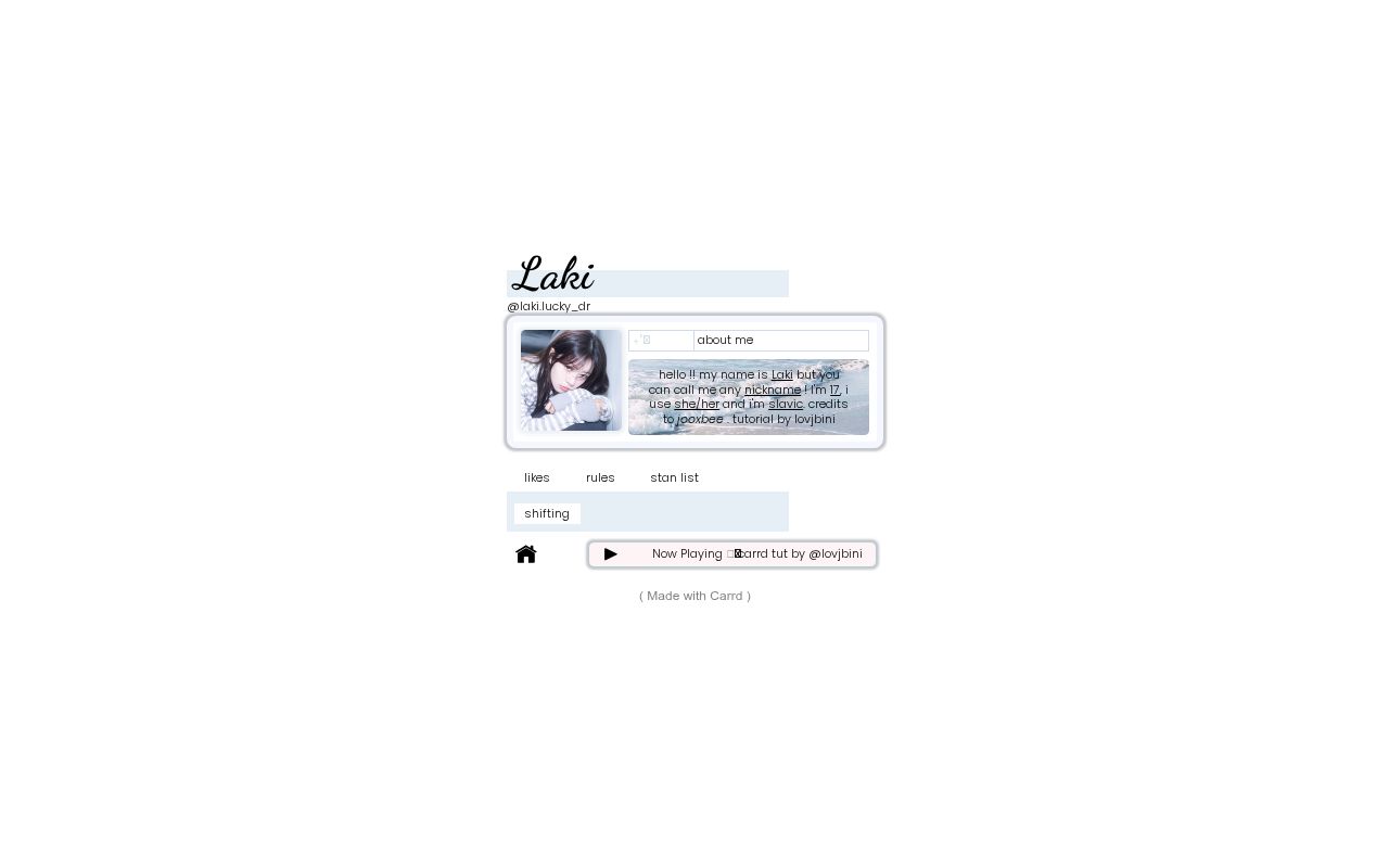 Carrd profile picture for @lakis